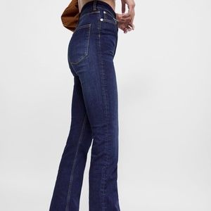 Zara ZW Premium Skinny Flare Blue Jeans - Sena, 26